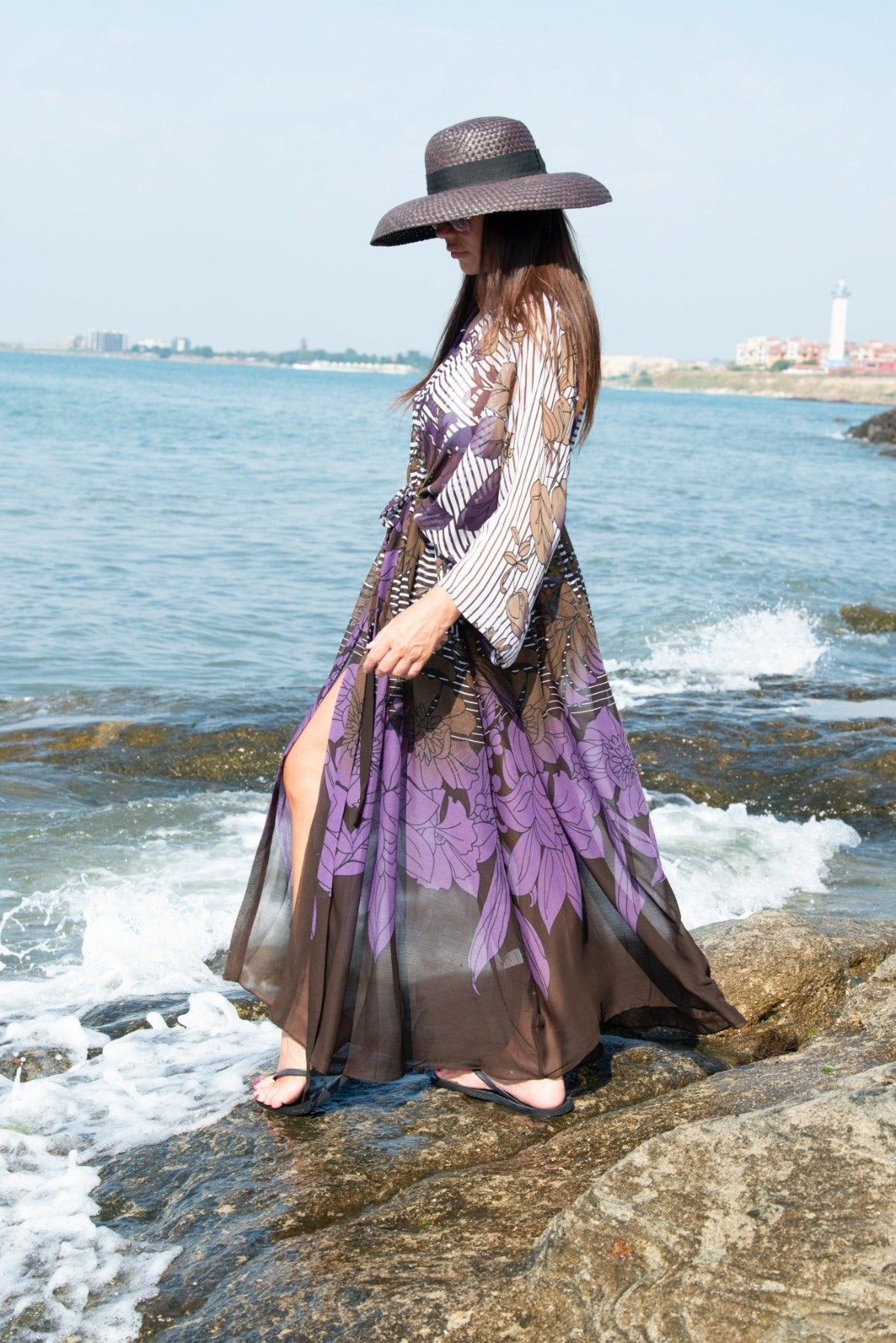 beach pareo long dress Tag Aloha Co | Kailua Blooms Pareo | Designer Swimwear & Accessories By Society Bikini Hawaii