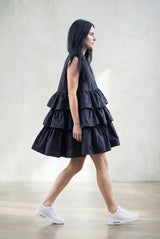Flounces Loose Summer Dress Monaco