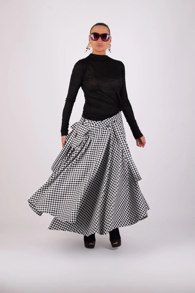 ZEFIRA Asymmetrical Long Skirt ON SALE