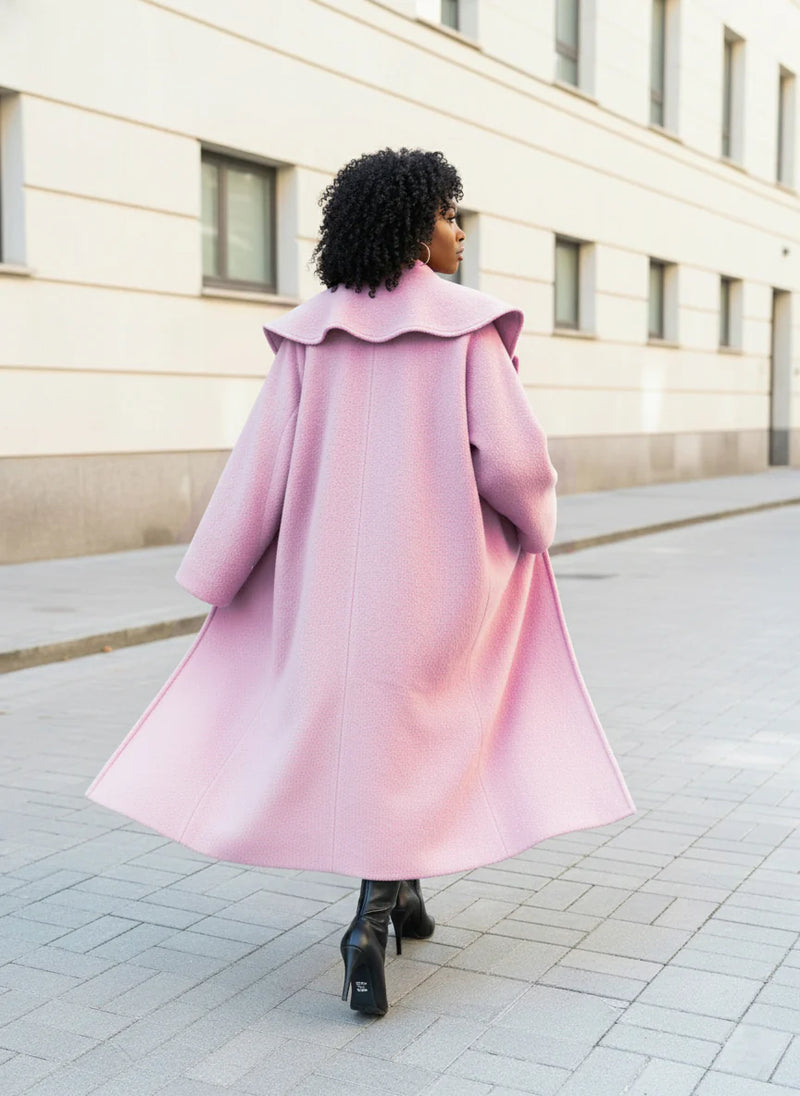 Loose Winter Pink Coat SIRI