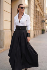 Cotton Long Wide Skirt FANTASY