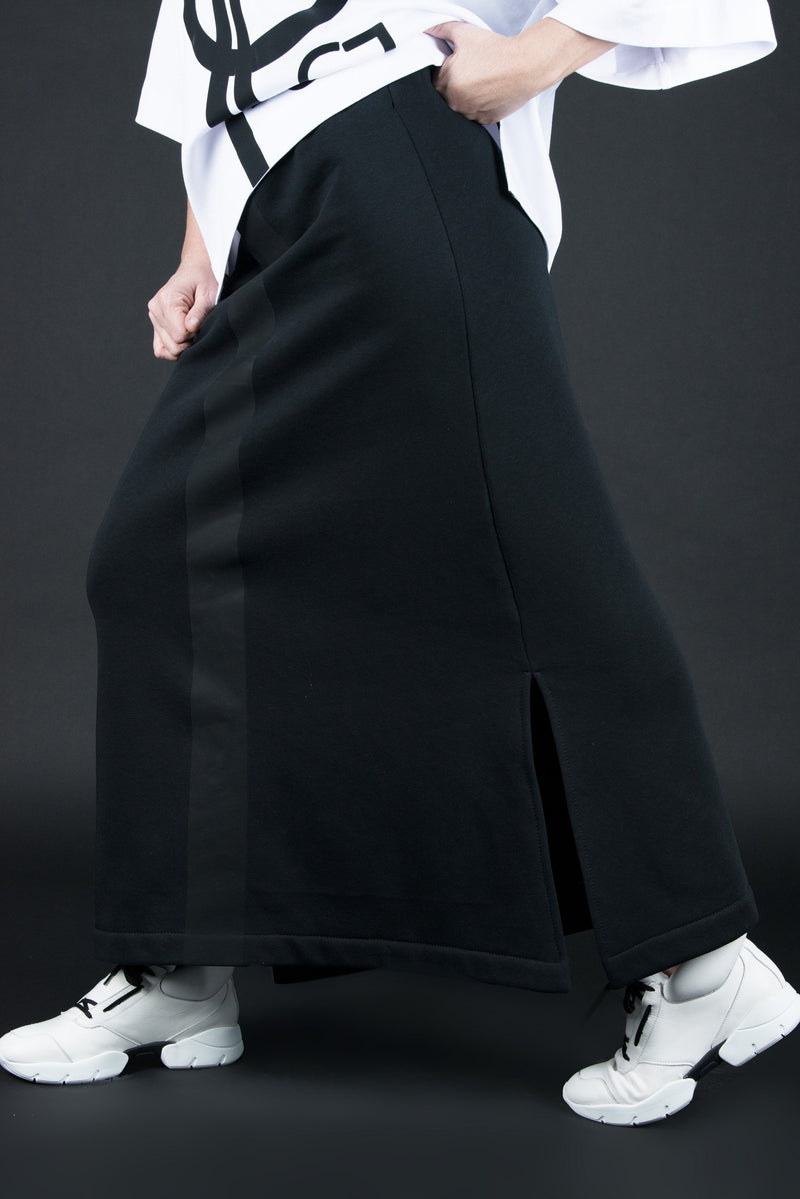 DFold Clothing - Amika Cotton Skirt - Side View