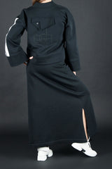 DFold Clothing - Amika Cotton Skirt - Back View