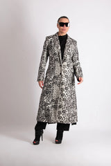 ASTELA BLACK WHITE COAT