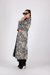 ASTELA BLACK WHITE COAT