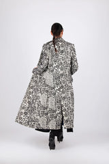 ASTELA BLACK WHITE COAT