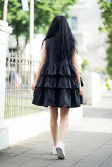Flounces Loose Summer Dress Monaco