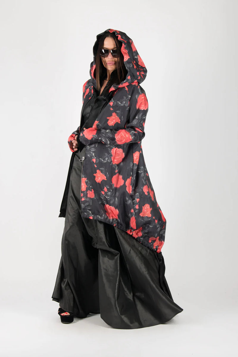 Long Zipper Hooded Vest MAGI