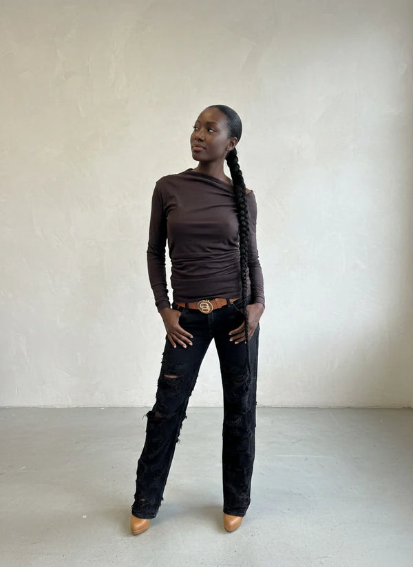 Dark Brown Top SENA