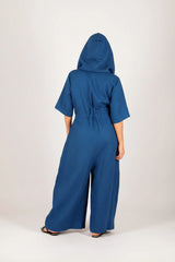 Linen Hooded Jumpsuit REGINA
