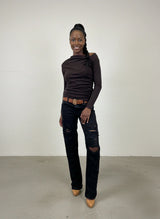 Dark Brown Top SENA
