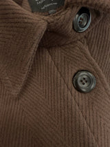 Brown Women Maxi Coat FEDERICA