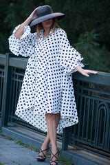 KAMI POLKA DOTS COTTON DRESS