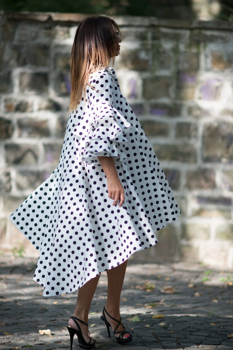 KAMI POLKA DOTS COTTON DRESS