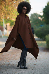 Brown Women Maxi Coat FEDERICA
