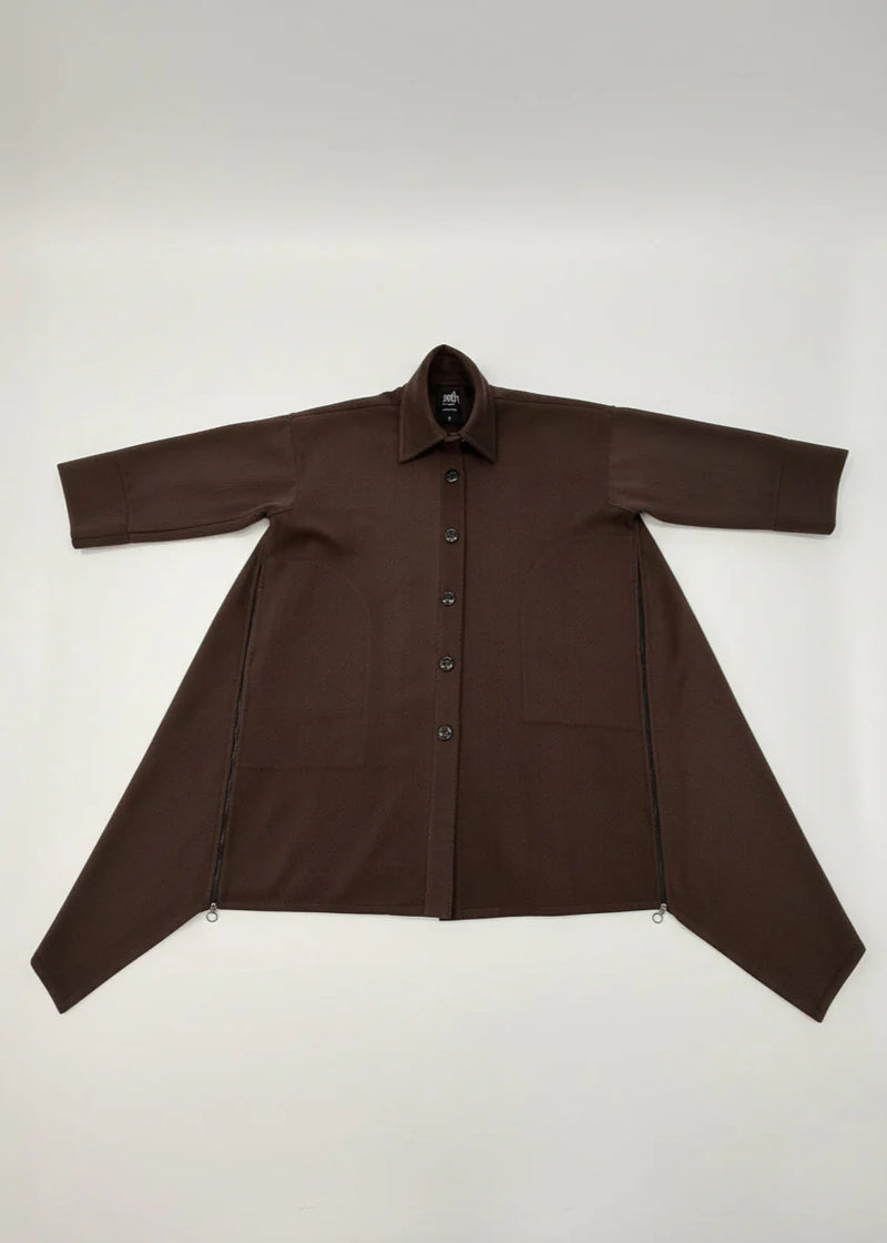 Brown Women Maxi Coat FEDERICA