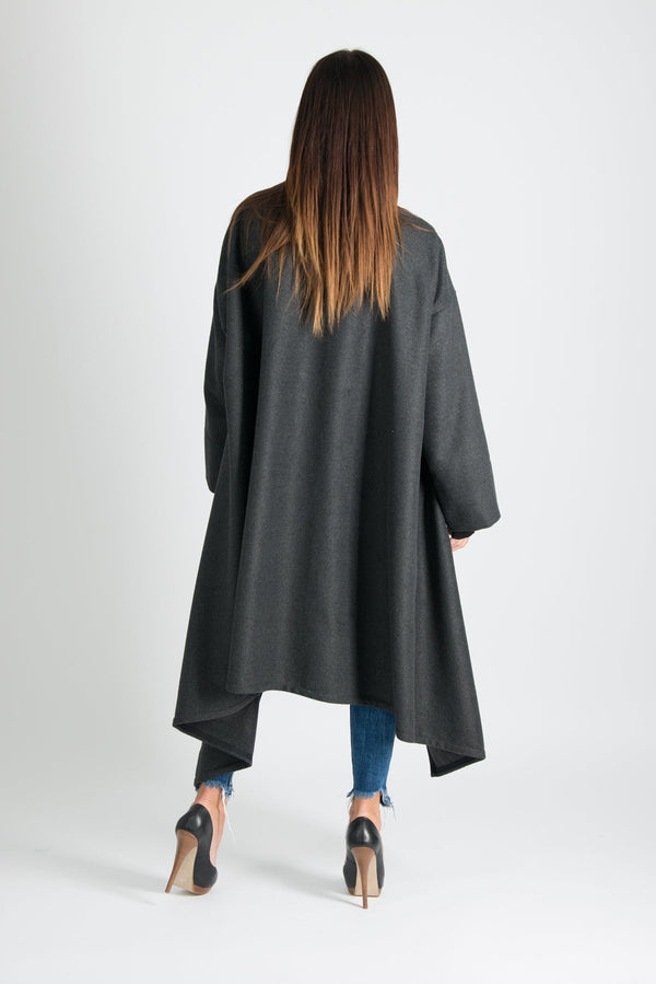 Dark grey Winter women Coat FEDERICA - EUG FASHION