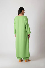 Green Linen Pants JESIKA