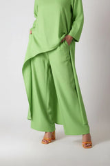 Green Linen Pants JESIKA