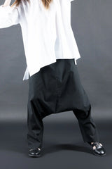 DFold Clothing: Kony Harem Drop Crotch Pants - Loose Fit Comfort