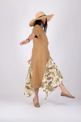 Linen Beige Dress Essen