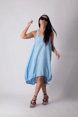 DFold Clothing KATE Linen Dress - Front View
