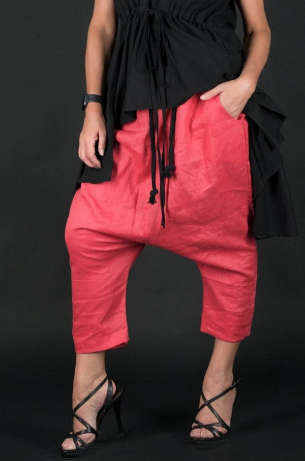 DFold Clothing - DANIELA Linen Harem Pants