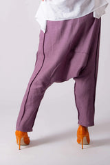 LAVA LINEN HAREM PANTS - D FOLD CLOTHING