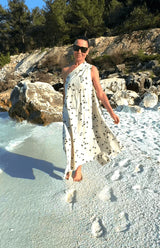 Linen One Shoulder Dress TIFFANY