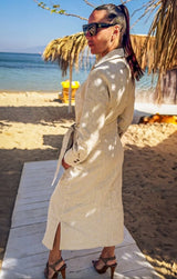 Linen long Sleeves Dress Caliope