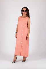 Linen Summer Sleeveless Dress PRIMA - EUG FASHION