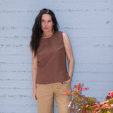 Sleeveless Linen Top GENOA