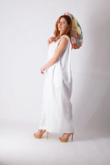 Linen Wide Jumpsuit Viral