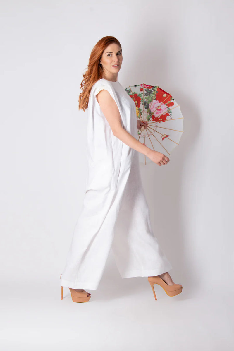 Linen Wide Jumpsuit Viral