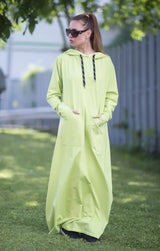 BORISA Long Hooded Women Dress