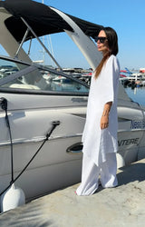 DFold Clothing Long Linen Tunic EFFE - Side View