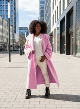 Loose Winter Pink Coat SIRI