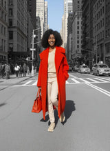 Loose Winter Red Coat SIRI
