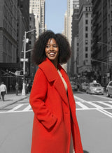 Loose Winter Red Coat SIRI