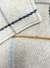 Plaid High-Low Coat, Double-Breasted Asymmetrical Fit Albena