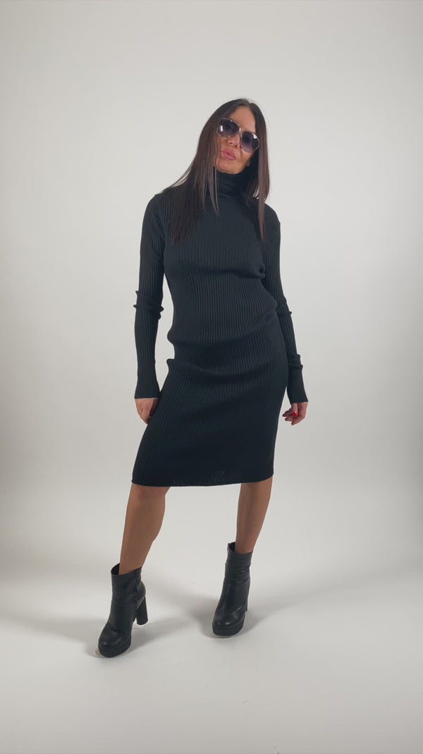 MIA Turtleneck cotton knitting dress SALE