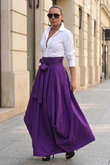 Cotton Long Wide Skirt FANTASY