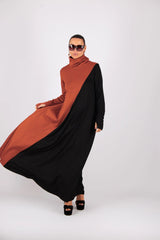 Vivian Turtleneck Long A Line Dress