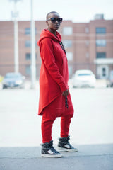 Two pieces Red Hooded Tracksuit MEGAN
