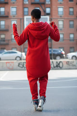 Two pieces Red Hooded Tracksuit MEGAN