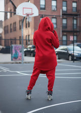 Two pieces Red Hooded Tracksuit MEGAN