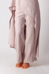 DFold Clothing JESIKA Two Pieces Wide Linen Set - Wide-Leg Linen Pants