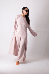 DFold Clothing JESIKA Two Pieces Wide Linen Set - Tunic and Pants