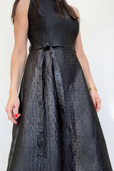Croc Embossed Vegan Leather Dress Sicilia