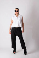 White Short Cotton Shirt SOLL